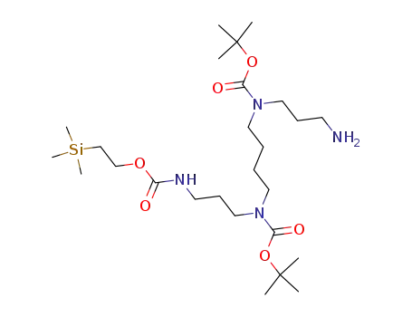 [3-({4-[(3-aminopropyl)-tert-butyloxycarbonylamino]butyl}-tert-butyloxycarbonylamino)propyl]carbamic acid 2-(trimethylsilyl)ethyl ester