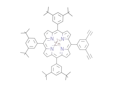 [Zn(C<sub>20</sub>H<sub>8</sub>N<sub>4</sub>(C<sub>6</sub>H<sub>3</sub>(C(CH<sub>3</sub>)3)2)3C<sub>6</sub>H<sub>3</sub>(C<sub>2</sub>H)2)]