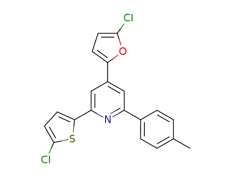 4-(5-chlorofuran-2-yl)-2-(5-chlorothiophen-2-yl)-6-p-tolyl-pyridine