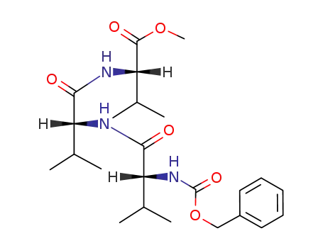 Molecular Structure of 102610-60-6 (L-Valine, N-[(phenylmethoxy)carbonyl]-D-valyl-D-valyl-, methyl ester)