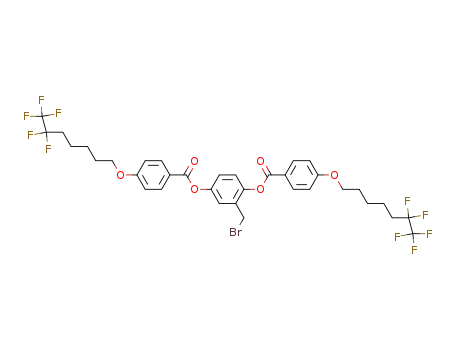2,5-bis[(4'-(n-(pentafluoroethyl)pentoxy)benzoyl)oxy]benzyl bromide