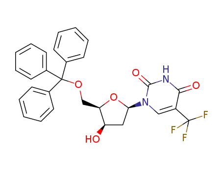 1-(5-O-trityl-2-deoxy-β-D-lyxofuranosyl)-5-trifluoromethyluracil