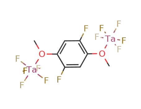 Molecular Structure of 1236036-54-6 ((TaF5)2[μ-κ2-1,4-(OMe)2-2,5-C6H2F2])