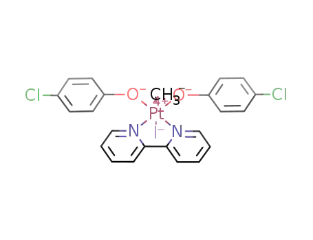[(bipy)PtMe(I)(OC<sub>6</sub>H<sub>4</sub>-4-Cl)2]
