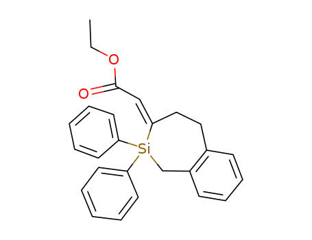 ethyl (Z)-1,1-diphenyl-5,6-benzo-1-sila-cycloheptene-2-ylidenacetate