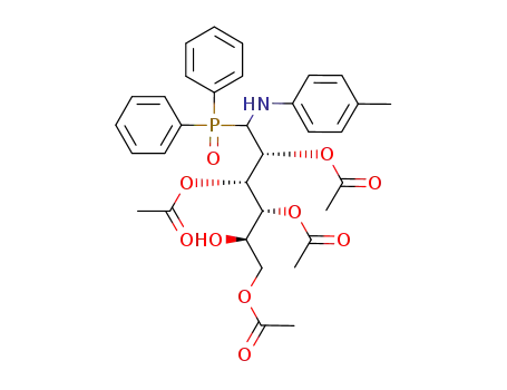 1-C-diphenylphosphoryl-1-deoxy-1-(p-toluidino)-2,3,4,6-tetra-O-acetyl-D-glucitol