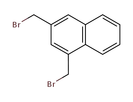 Molecular Structure of 36015-77-7 (Naphthalene, 1,3-bis(bromomethyl)-)