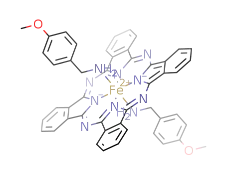 Molecular Structure of 1241965-91-2 ([Fe(phthalocyanine)(p-mrthoxybenzylamine)2])