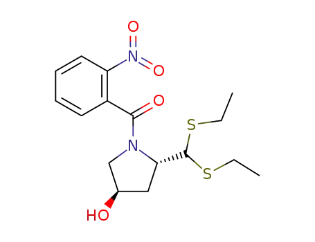 [(2S,4R)-2-(Bis-ethylsulfanyl-methyl)-4-hydroxy-pyrrolidin-1-yl]-(2-nitro-phenyl)-methanone