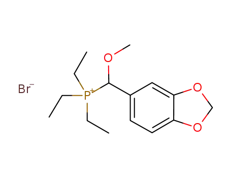α-methoxy-3,4-methylenedioxybenzyl-triethylphosphonium bromide