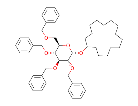 cyclopentadecyl 2,3,4,6-tetra-O-benzyl-α-D-glucopyranoside