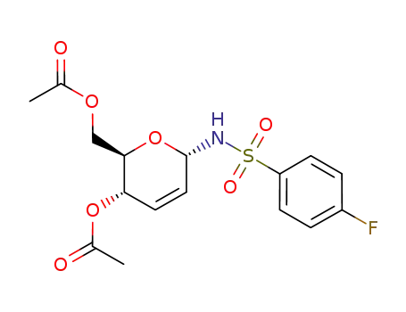 4,6-di-O-acetyl-2,3-dideoxy-α-D-erythro-hex-2-enopyranosyl-p-fluorophenylsulfonamide