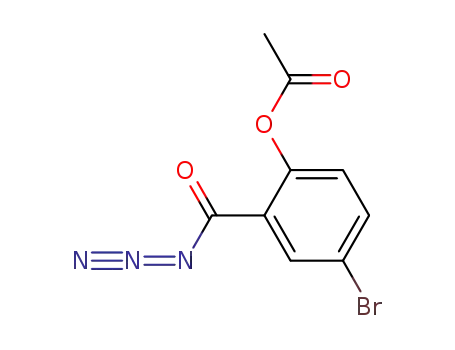 Molecular Structure of 1245209-64-6 (5-bromo-2-acetoxybenzoyl azide)