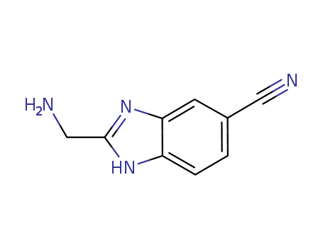 1H-Benzimidazole-6-carbonitrile,  2-(aminomethyl)-