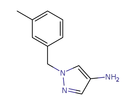 Molecular Structure of 1002033-31-9 (1-[(3-methylphenyl)methyl]-1H-pyrazol-4-amine)