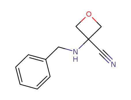 3-(Benzylamino)oxetane-3-carbonitrile