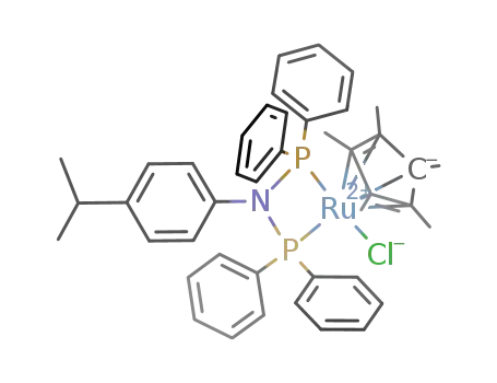 [RuCp(*)((Ph<sub>2</sub>P)2N-C<sub>6</sub>H<sub>4</sub>-4-CH(CH<sub>3</sub>)2)Cl]