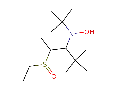Molecular Structure of 412929-83-0 (N-tert-butyl-N-(1-tert-butyl-2-ethylsulfinyl)propylhydroxylamine)