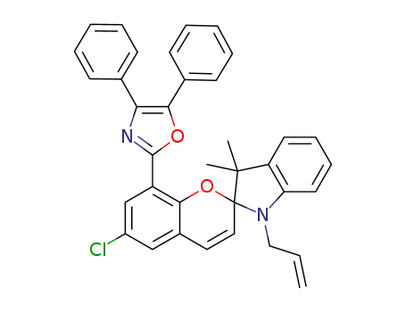 1'-allyl-6-chloro-8-(4,5-diphenyl-1,3-oxazol-2-yl)-3',3'-dimethylspiro[2H-1-benzopyran-2,2'-indoline]