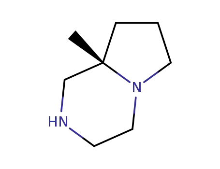 Molecular Structure of 1261569-85-0 ((8aS)-octahydro-8a-Methyl-Pyrrolo[1,2-a]pyrazine)