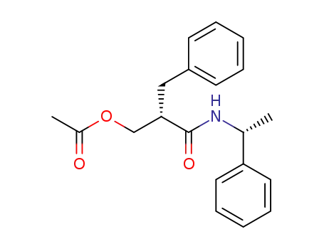 (2S,1'R)-2-acetoxymethyl-3-phenyl-N-(1'-phenylethyl)propionamide