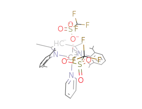 [chromium(III)(2,4-pentane N,N'-bis(2,6-diisopropylphenyl)diketiminate)bis(triflate)(pyridine)]