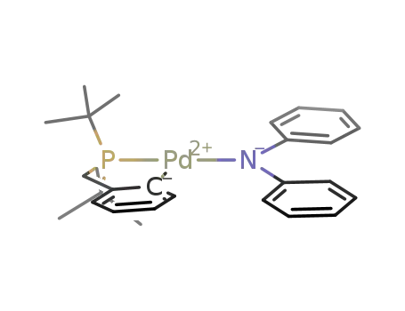 Pd(P(C(CH<sub>3</sub>)3)2CH<sub>2</sub>C<sub>6</sub>H<sub>4</sub>)N(C<sub>6</sub>H<sub>5</sub>)2