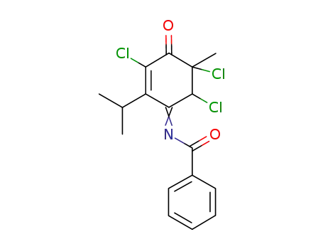 N-(3,5,6-trichloro-2-isopropyl-5-methyl-4-oxocyclohex-2-en-1-ylidene)benzamide