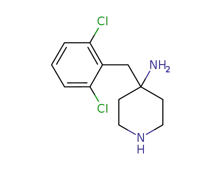 Molecular Structure of 919112-74-6 (4-Piperidinamine, 4-[(2,6-dichlorophenyl)methyl]-)