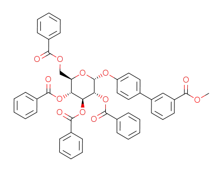 methyl 3-[4-[(2R,3R,4S,5R,6R)-3,4,5-tribenzoyloxy-6-(benzoyloxymethyl)-tetrahydropyran-2-yl]oxyphenyl]benzoate