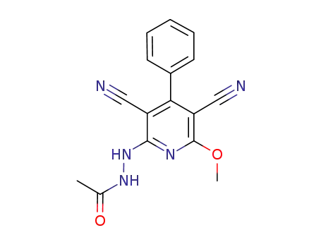 N'-(3,5-dicyano-6-methoxy-4-phenylpyridin-2-yl)acetohydrazide