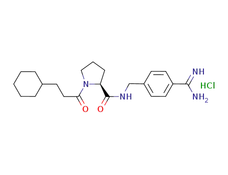 (S)-N-(4-carbamimidoylbenzyl)-1-(3-cyclohexylpropanoyl)pyrrolidine-2-carboxamide hydrochloride