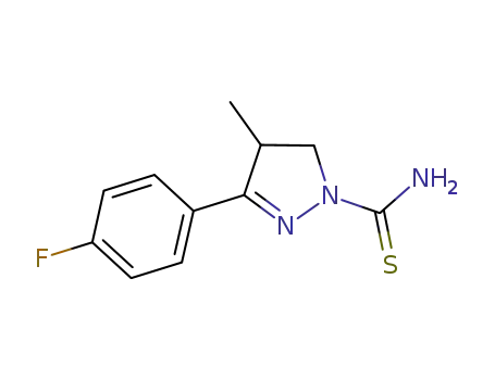 1-thiocarbamoyl-3-(4-fluorophenyl)-4-methyl-4,5-dihydropyrazole