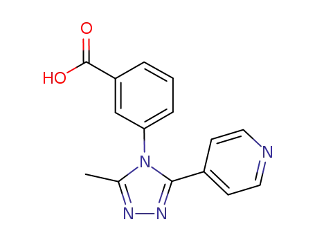 3-(3-methyl-5-(pyridin-4-yl)-1,2,4-triazol-4-yl)benzoic acid