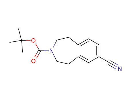 1,1-dimethylethyl 7-cyano-1,2,4,5-tetrahydro-3H-3-benzazepine-3-carboxylate