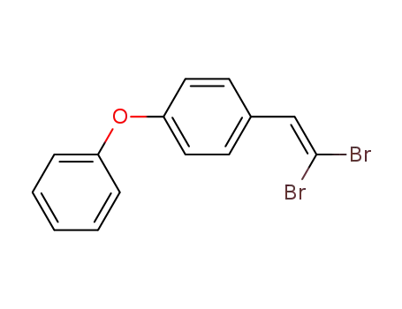 Molecular Structure of 871592-08-4 (1-(2,2-Dibromo-vinyl)-4-phenoxy-benzene)