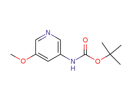 Molecular Structure of 342603-10-5 (N-BOC-3-AMINO-5-METHOXYPYRIDINE)