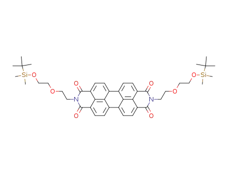 N,N'-bis(2-(2-dimethyl-tert-butylsilyloxyethoxy)ethyl)perylene-3,4,9,10-tetracarboxylic acid bisimide