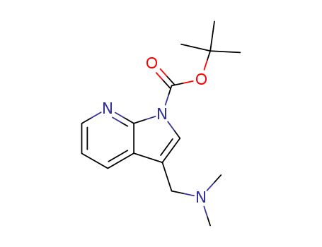 3-Dimethylaminomethyl-pyrrolo[2,3-b]pyridine-1-carboxylic  acid  tert-butyl  ester,  1-tert-Butoxycarbonyl-3-[(dimethylamino)methyl]-7-azaindole