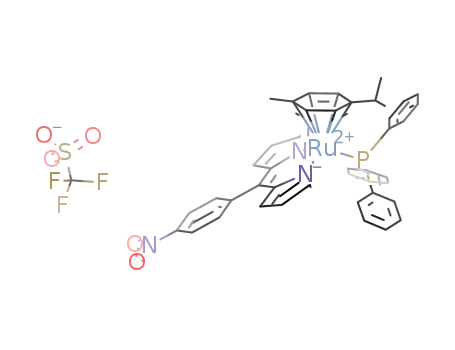 [(η6-p-cymene)Ru(PPh3)(5-(4-nitrophenyl)-dipyrromethene)]O3SCF3