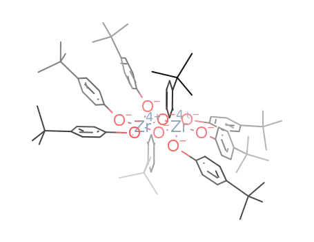 Molecular Structure of 1266659-59-9 ([Zr(O-4-tBuC<sub>6</sub>H<sub>4</sub>)4]2)
