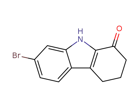 Molecular Structure of 847987-95-5 (1H-Carbazol-1-one, 7-bromo-2,3,4,9-tetrahydro-)