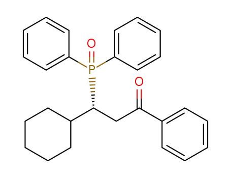 (R)-3-cyclohexyl-3-(diphenylphosphoryl)-1-phenylpropan-1-one
