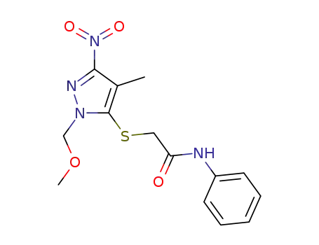 2-[(1-methoxymethyl-4-methyl-3<sup>(5)</sup>-nitropyrazole-5<sup>(3)</sup>-yl)thio]acetanilide