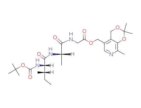 [2-(2-<i>tert</i>-butoxycarbonylamino-3-methyl-pentanoylamino)-propionylamino]-acetic acid 2,2,8-trimethyl-4<i>H</i>-[1,3]dioxino[4,5-<i>c</i>]pyridin-5-ylmethyl ester