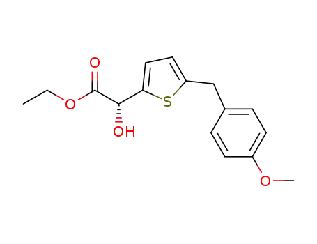ethyl (R)-(5-(4-methoxybenzyl)thiophen-2-yl)hydroxyacetate