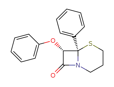 (+/-)-trans-7-phenoxy-6-phenyl-5-thia-1-azabicyclo[4.2.0]octan-8-one