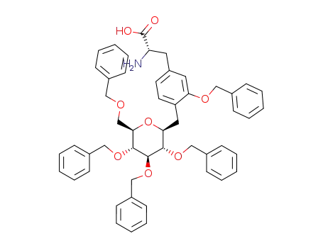 (S)-2-Amino-3-[3-benzyloxy-4-((2S,3S,4R,5R,6R)-3,4,5-tris-benzyloxy-6-benzyloxymethyl-tetrahydro-pyran-2-ylmethyl)-phenyl]-propionic acid