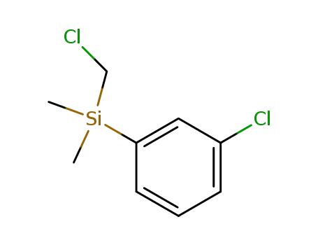 Molecular Structure of 60457-96-7 (Silane, (chloromethyl)(3-chlorophenyl)dimethyl-)