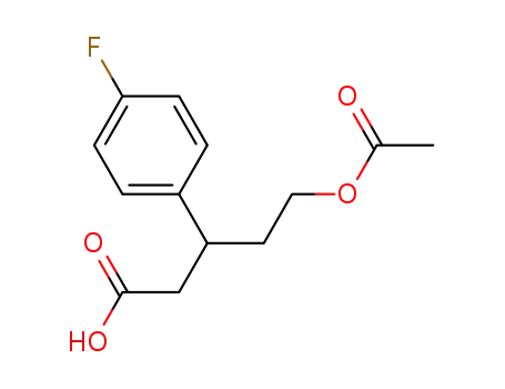 5-(acetyloxy)-3-(4-fluorophenyl)pentanoic acid